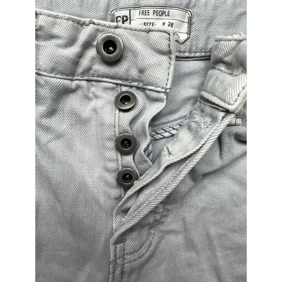 Free People Cutoff Jean Shorts Size 26 - Picture 2 of 5